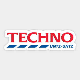 Techno Untz Untz Sticker